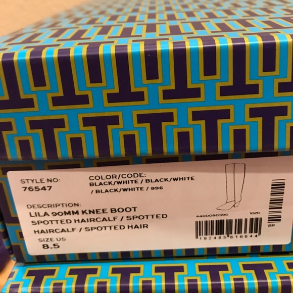 TORY BURCH LILA CALF HAIR KNEE BOOTS SIZE 7, 7.5, 8, 8.5 - Picture 8 of 11